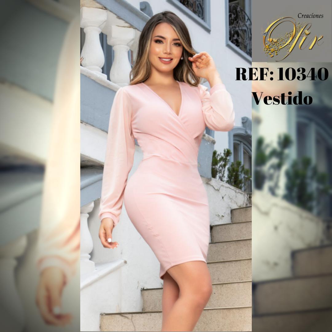 Vestido De Fiesta con manga larga