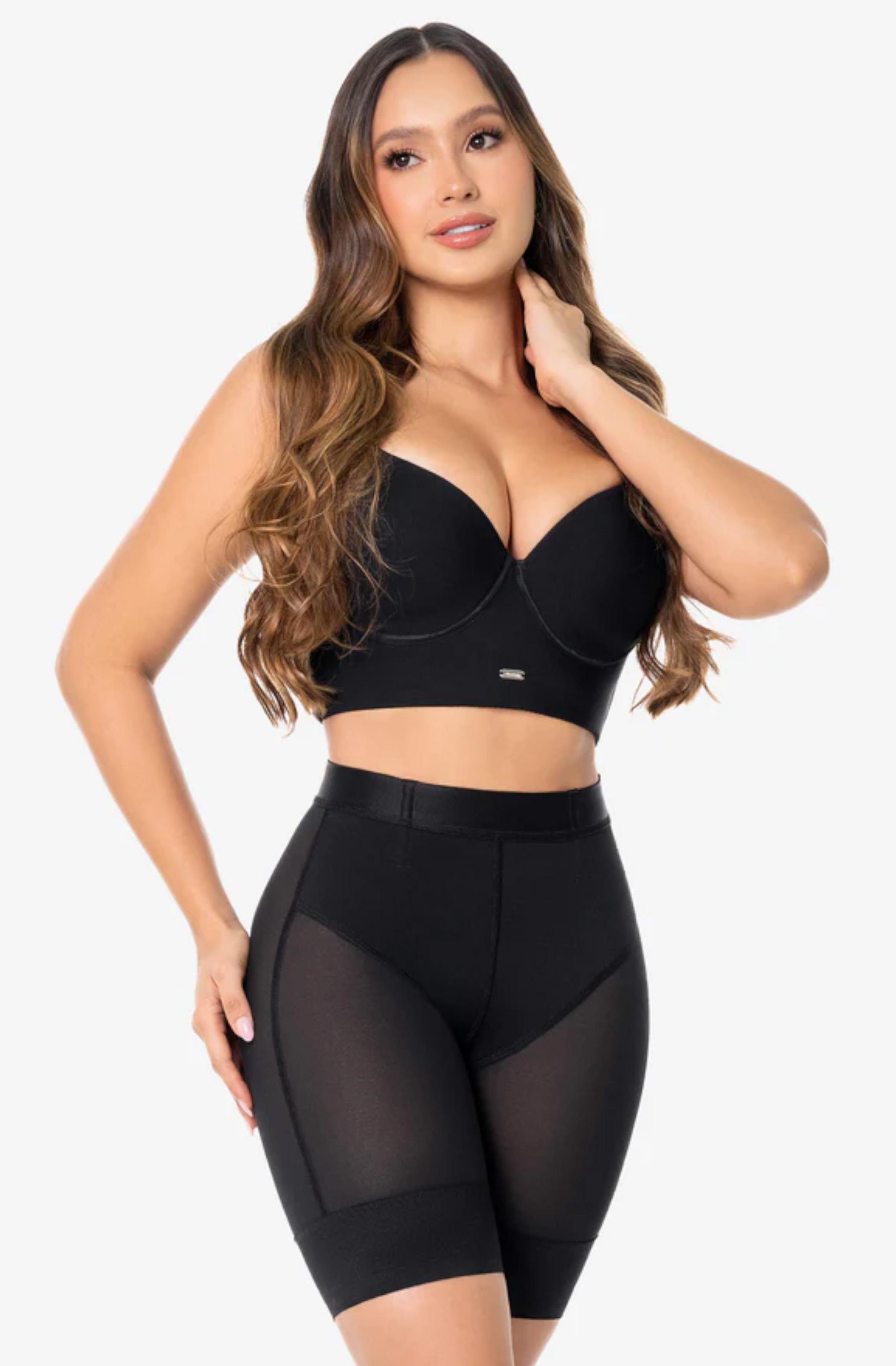 Faja Short de control semi reloj de arena a la cintura con cola ultra invisible